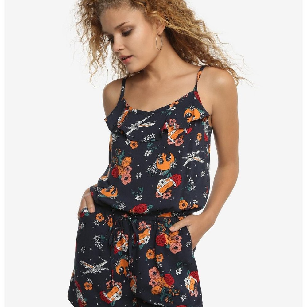 Her Universe Star Wars Floral Rebellion Romper